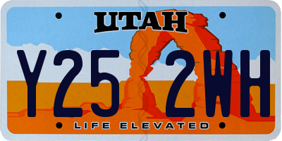UT license plate Y252WH