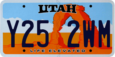 UT license plate Y252WM