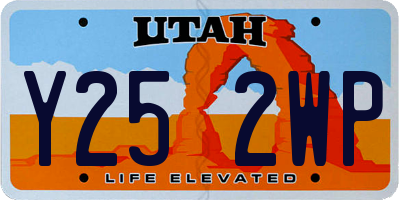 UT license plate Y252WP