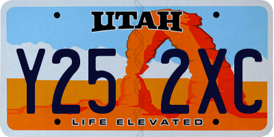 UT license plate Y252XC