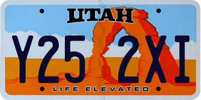 UT license plate Y252XI