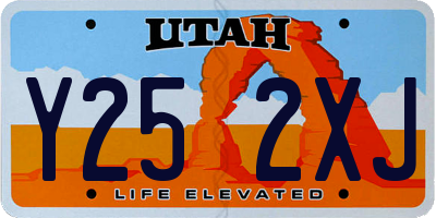 UT license plate Y252XJ