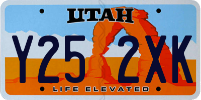 UT license plate Y252XK