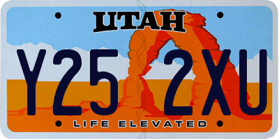 UT license plate Y252XU