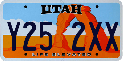 UT license plate Y252XX