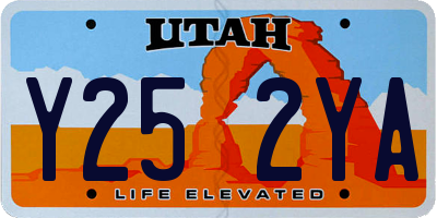 UT license plate Y252YA