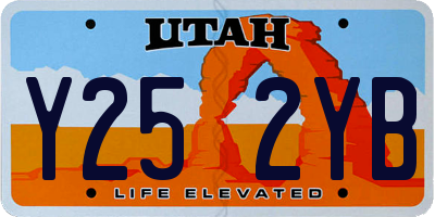 UT license plate Y252YB