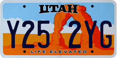 UT license plate Y252YG