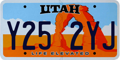 UT license plate Y252YJ