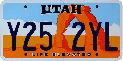 UT license plate Y252YL