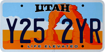 UT license plate Y252YR