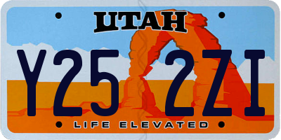 UT license plate Y252ZI