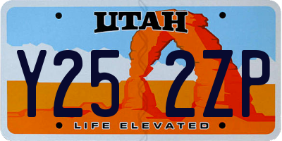 UT license plate Y252ZP