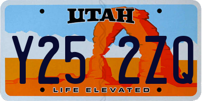 UT license plate Y252ZQ