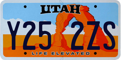 UT license plate Y252ZS