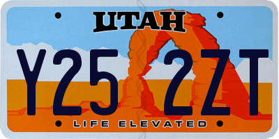 UT license plate Y252ZT