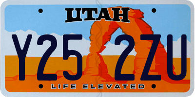 UT license plate Y252ZU