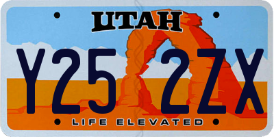 UT license plate Y252ZX