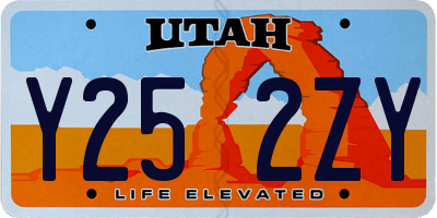 UT license plate Y252ZY