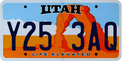 UT license plate Y253AQ