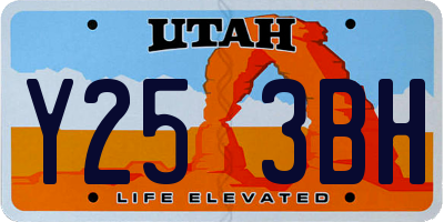 UT license plate Y253BH