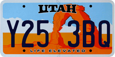 UT license plate Y253BQ