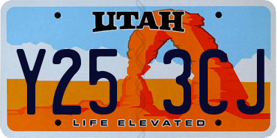 UT license plate Y253CJ