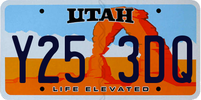 UT license plate Y253DQ