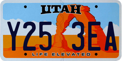 UT license plate Y253EA