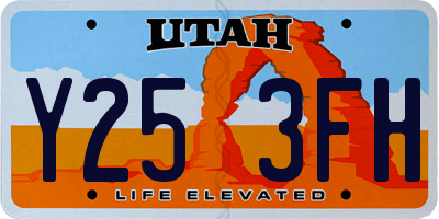 UT license plate Y253FH
