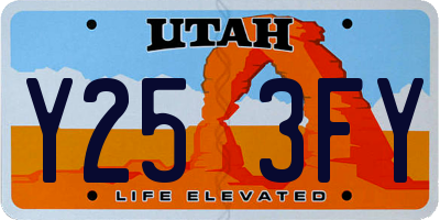 UT license plate Y253FY