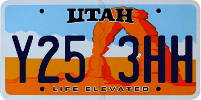 UT license plate Y253HH