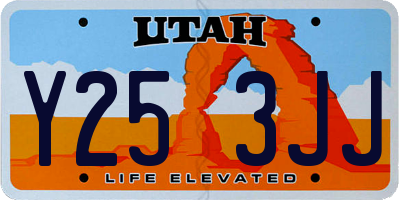 UT license plate Y253JJ