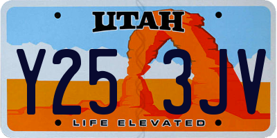 UT license plate Y253JV