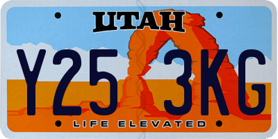 UT license plate Y253KG
