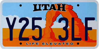 UT license plate Y253LF