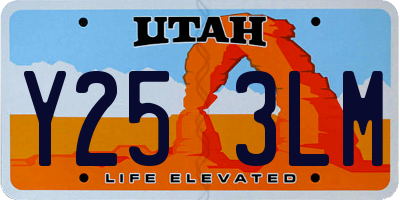 UT license plate Y253LM