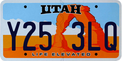 UT license plate Y253LQ
