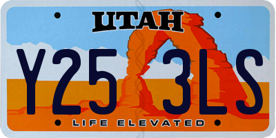 UT license plate Y253LS