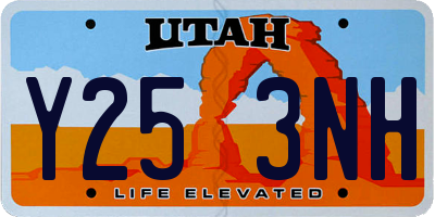 UT license plate Y253NH