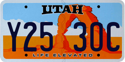 UT license plate Y253OC