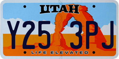 UT license plate Y253PJ