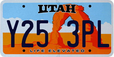UT license plate Y253PL