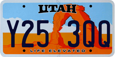 UT license plate Y253QQ