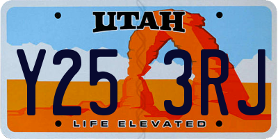 UT license plate Y253RJ