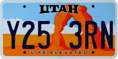 UT license plate Y253RN