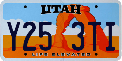 UT license plate Y253TI