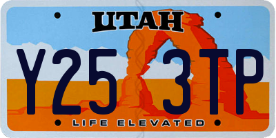 UT license plate Y253TP