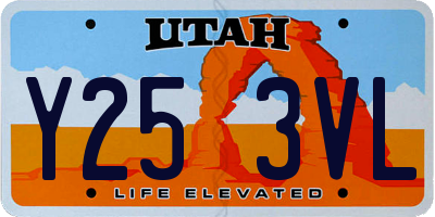 UT license plate Y253VL