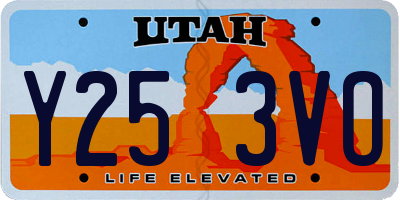 UT license plate Y253VO